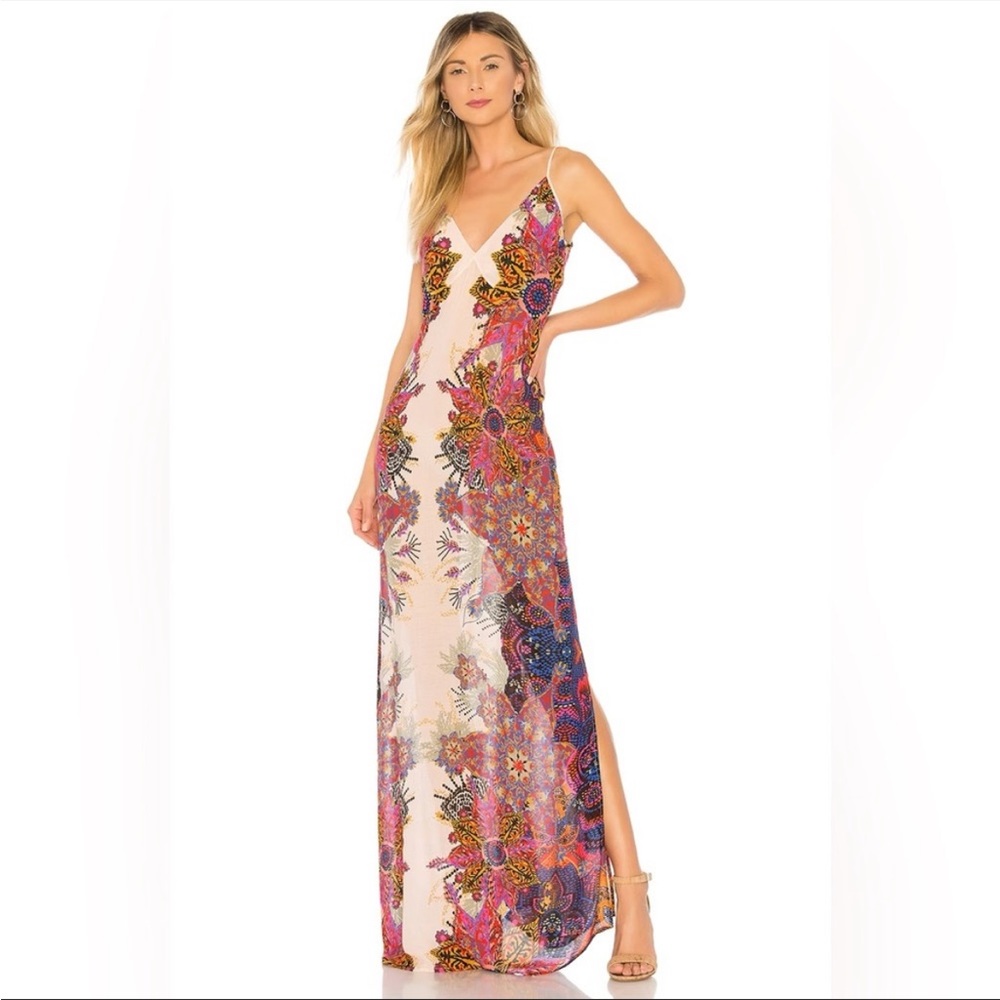 Free People Multicolor Floral Maxi Dress